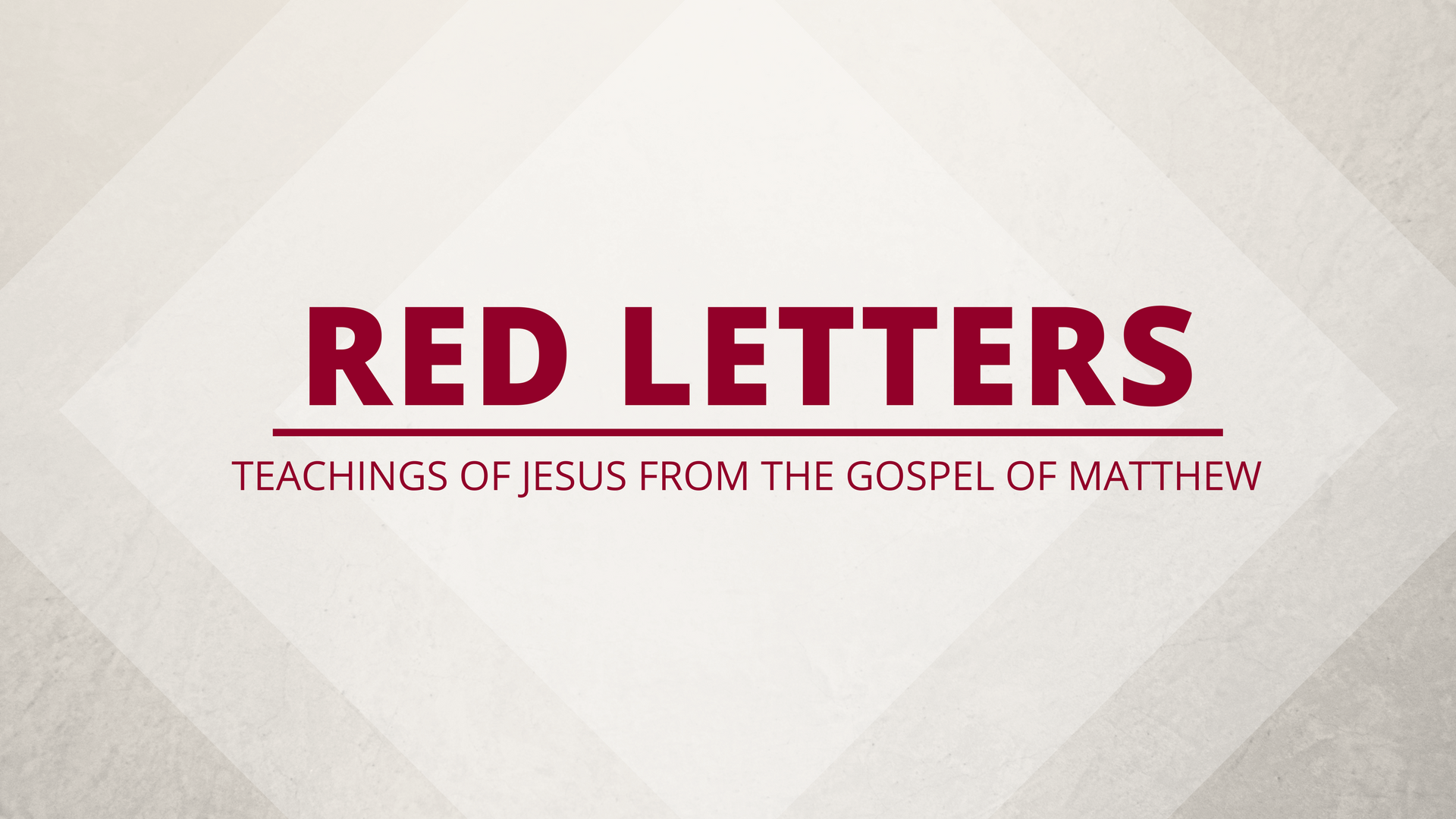 Red Letters: Gifts at the Altar